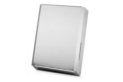 Handtuchpapierspender für V-Falz, Edelstahl matt gebürstet, für 500 Blatt